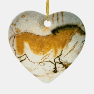 Chinese Horse,Lascaux Prehistoric Cave Paintings Ceramic Ornament