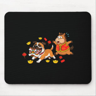 Chinese Horse Mastiff Funny Kids Mens Womens Happy Mouse Pad