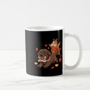 Chinese Horse Newfoundland Kids Mens Womens Happy Coffee Mug