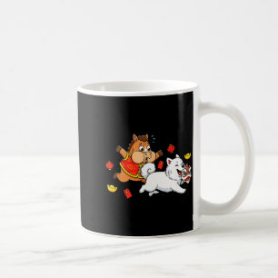 Chinese Horse Samoyed Funny Kids Mens Womens Happy Coffee Mug