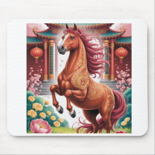 Chinese horse year mouse pad