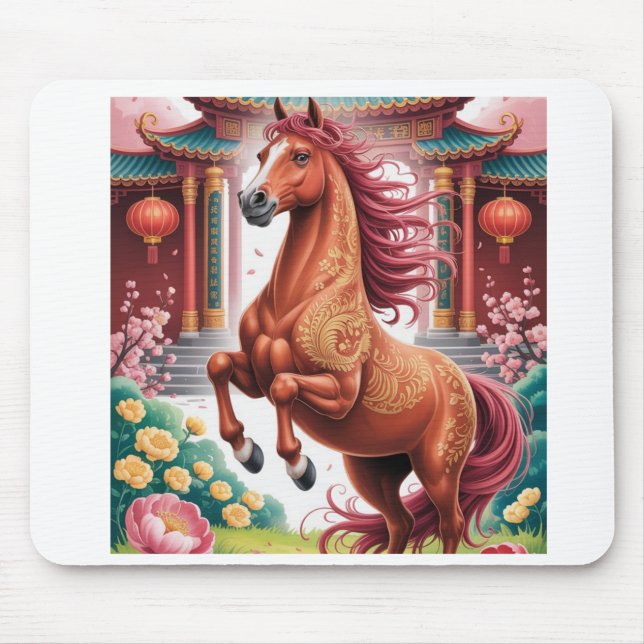 Chinese horse year  mouse pad (Front)
