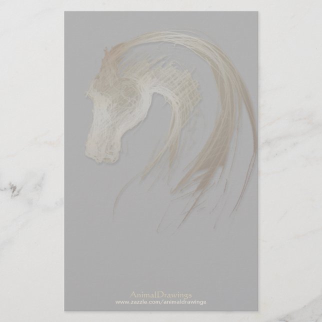 Chinese Horse Year Zodiac Birthday Stationery 1 (Front)