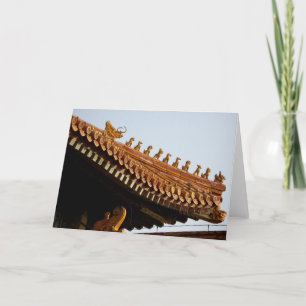 Chinese Imperial Roof Note Card