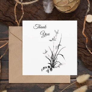 Chinese Iris - bw Card