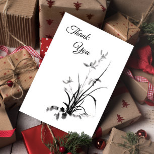 Chinese Iris - bw Photo Postcard