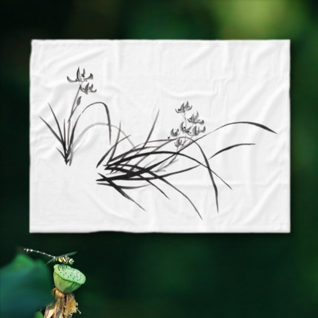 Chinese Iris in Spring Fleece Blanket (Creator Uploaded)