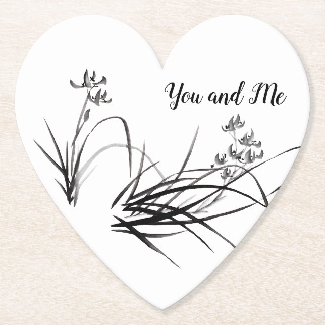 Chinese Iris in Spring Paper Coaster (Front)