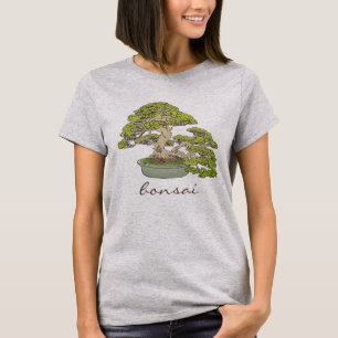 Chinese Japanese Bonsai Tree Women's T-Shirt