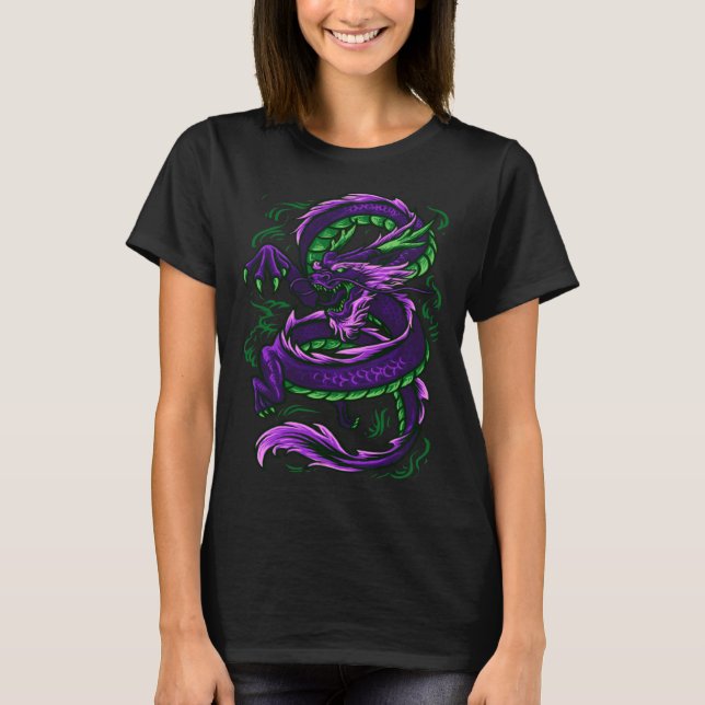 Chinese Japanese Culture Dragon Asian Mythology An T-Shirt (Front)