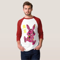 chinese japanese yellow rabbit character t-shirts