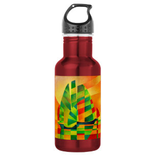 Chinese Junks, Sunset, Sails and Shadows Bold  532 Ml Water Bottle