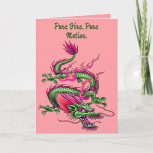 Chinese King Dragon Mythical Morphing Creature Card