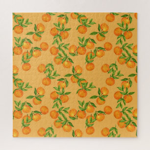 Chinese Korean Japanese inspired, watercolor backg Jigsaw Puzzle