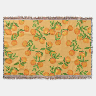 Chinese Korean Japanese inspired, watercolor backg Throw Blanket