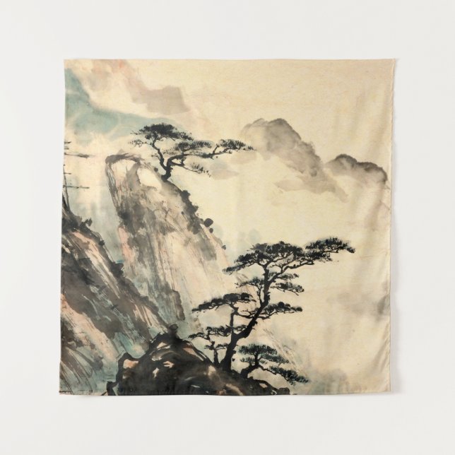 Chinese landscape painting.chinese,painting,japane tapestry (Front)