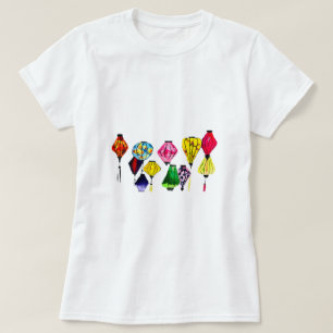 Chinese lantern colourful art T-Shirt