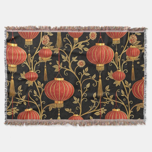 Chinese Lantern Festival (1) Throw Blanket (Front)