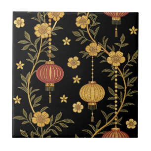 Chinese Lantern Festival (4) Ceramic Tile