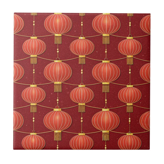 Chinese Lantern Festival (7) Ceramic Tile (Front)