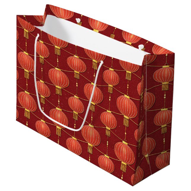 Chinese Lantern Festival (7) Large Gift Bag (Front Angled)