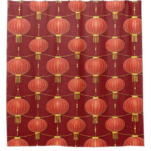 Chinese Lantern Festival (7) Shower Curtain