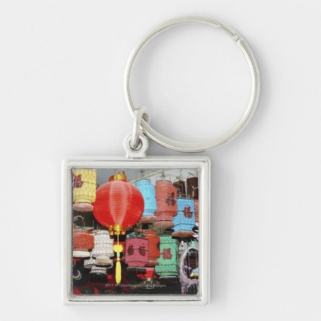 Chinese lanterns in China Key Ring (Front)