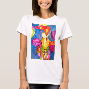 Chinese Lanterns watercolour fine art T-Shirt
