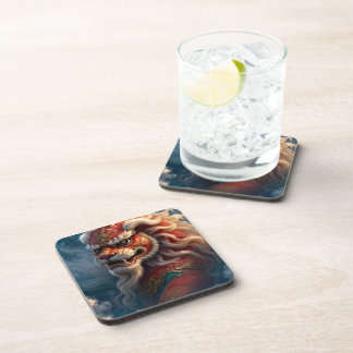 Chinese Lion Beverage Coaster