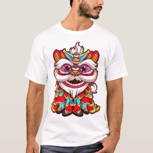 Chinese Lion Dance t shirt_ Chinese Lion t shirt_  T-Shirt