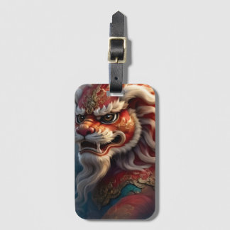 Chinese Lion Luggage Tag