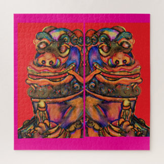 Chinese lions jigsaw puzzle