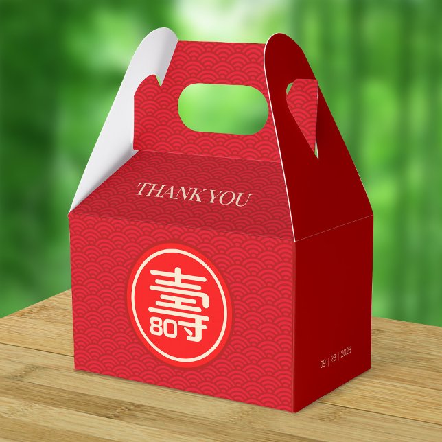 Chinese Longevity Birthday (99 & younger) Favour Box (Creator Uploaded)