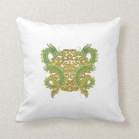 Chinese Longevity Symbol and Dragons