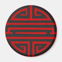 CHINESE LONGEVITY SYMBOL MAGNET
