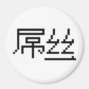 Chinese Loser / Diaosi 屌丝 Hanzi MEME Magnet