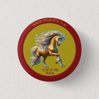 Chinese Lunar New Year 2026 3 Cm Round Badge
