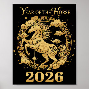 Chinese Lunar New Year 2026 Year Of The Horse Poster