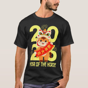 Chinese Lunar New Year 2026 Year Of The Horse Zodi T-Shirt