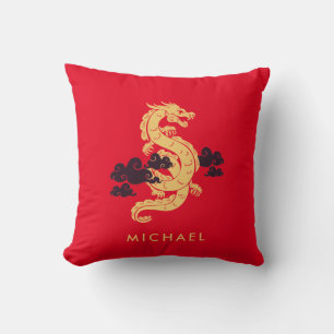 Chinese Lunar New Year Dragon 2024 Personalized Cushion