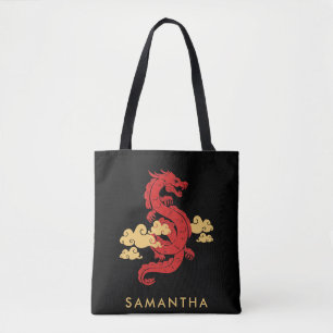 Chinese Lunar New Year Dragon 2024 Personalized Tote Bag