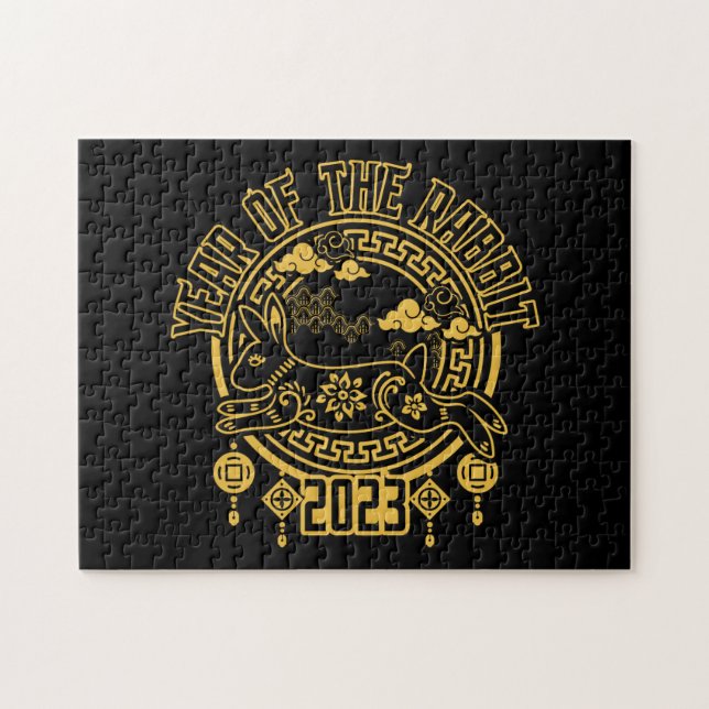 Chinese Lunar New Year of the Rabbit Jigsaw Puzzle (Horizontal)