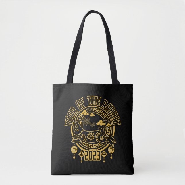 Chinese Lunar New Year of the Rabbit Tote Bag (Front)