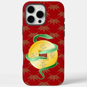 Chinese Lunar New Year of the Snake 2025 Gold Coin iPhone 16 Pro Max Case