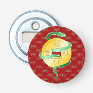 Chinese Lunar New Year of the Snake 2025 Wealth Bottle Opener