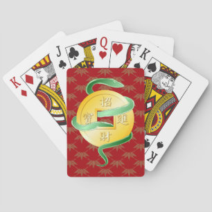Chinese Lunar New Year of the Snake 2025 Wealth Playing Cards