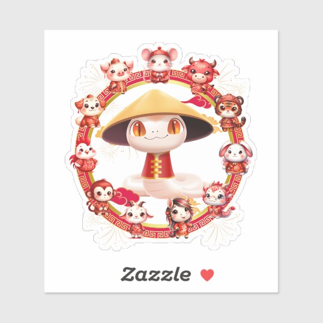 Chinese Lunar New Year Snake Design 3 (Sheet)