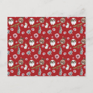 Chinese Lunar Year of the Rabbit 2023 Pattern Postcard