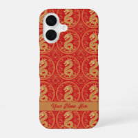 Chinese Majestic Golden Dragon Pattern