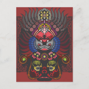 Chinese Mask Postcard